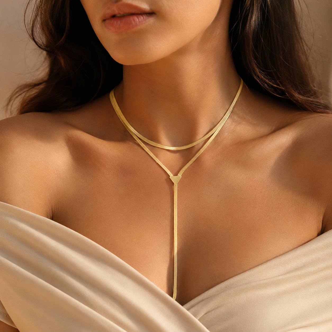 Cleopatra Layered Lariat Necklace