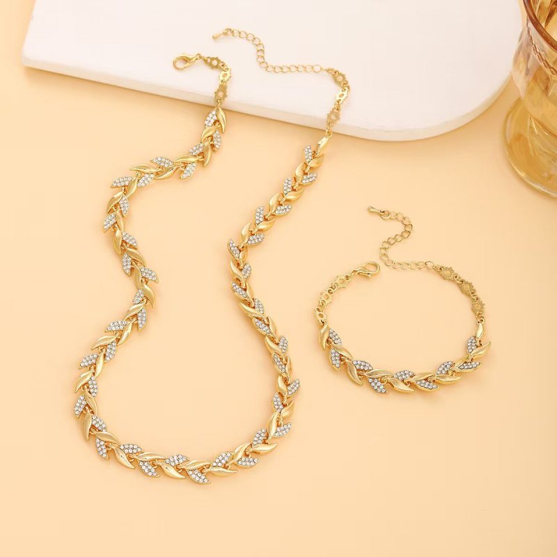 Set Collana & Bracciale Eleganza Aurea