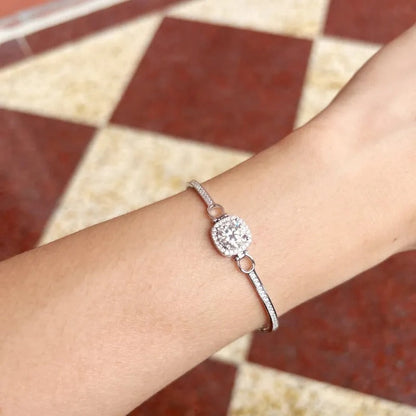 Square Candy™ Moissanite Bracelet in S925 Sterling
