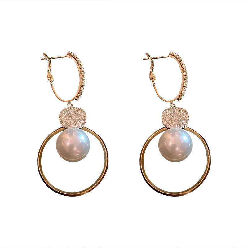 Evelyn™ Pearl Hoop Earrings