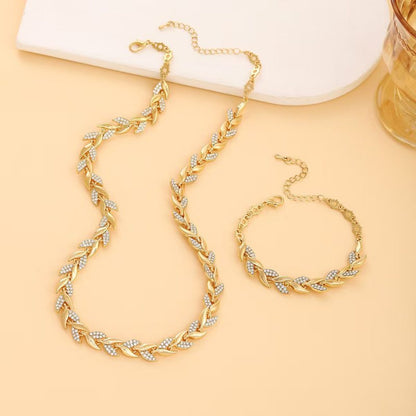 Set Collana & Bracciale Eleganza Aurea