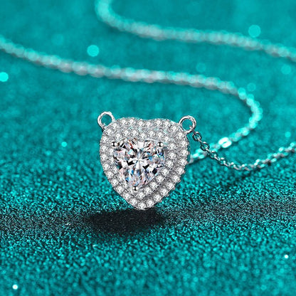 Evelyn™ Heart Moissanite Necklace