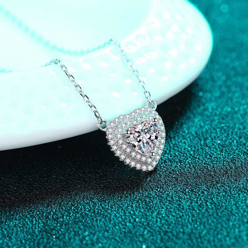 Evelyn™ Heart Moissanite Necklace