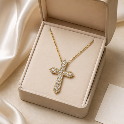 Everlight Moissanite™ Cross Necklace in S925 Silver